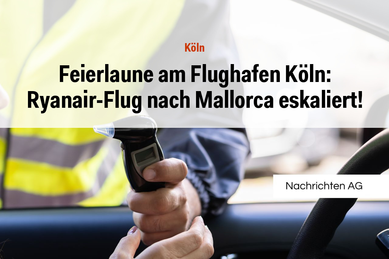 Feierlaune am Flughafen Köln: Ryanair-Flug nach Mallorca eskaliert!