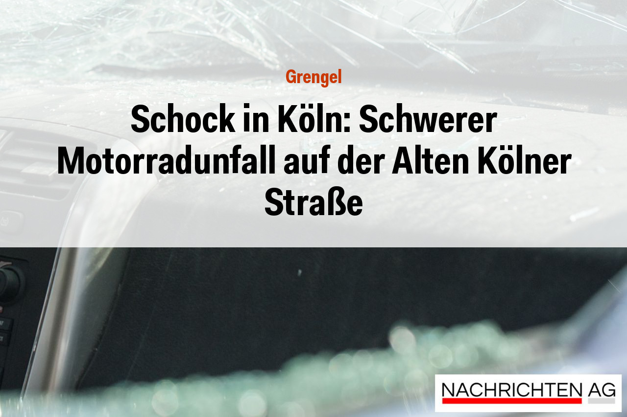 Schock in Köln: Schwerer Motorradunfall auf der Alten Kölner Straße