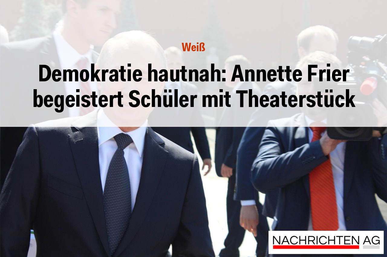 Demokratie hautnah: Annette Frier begeistert Schüler mit Theaterstück