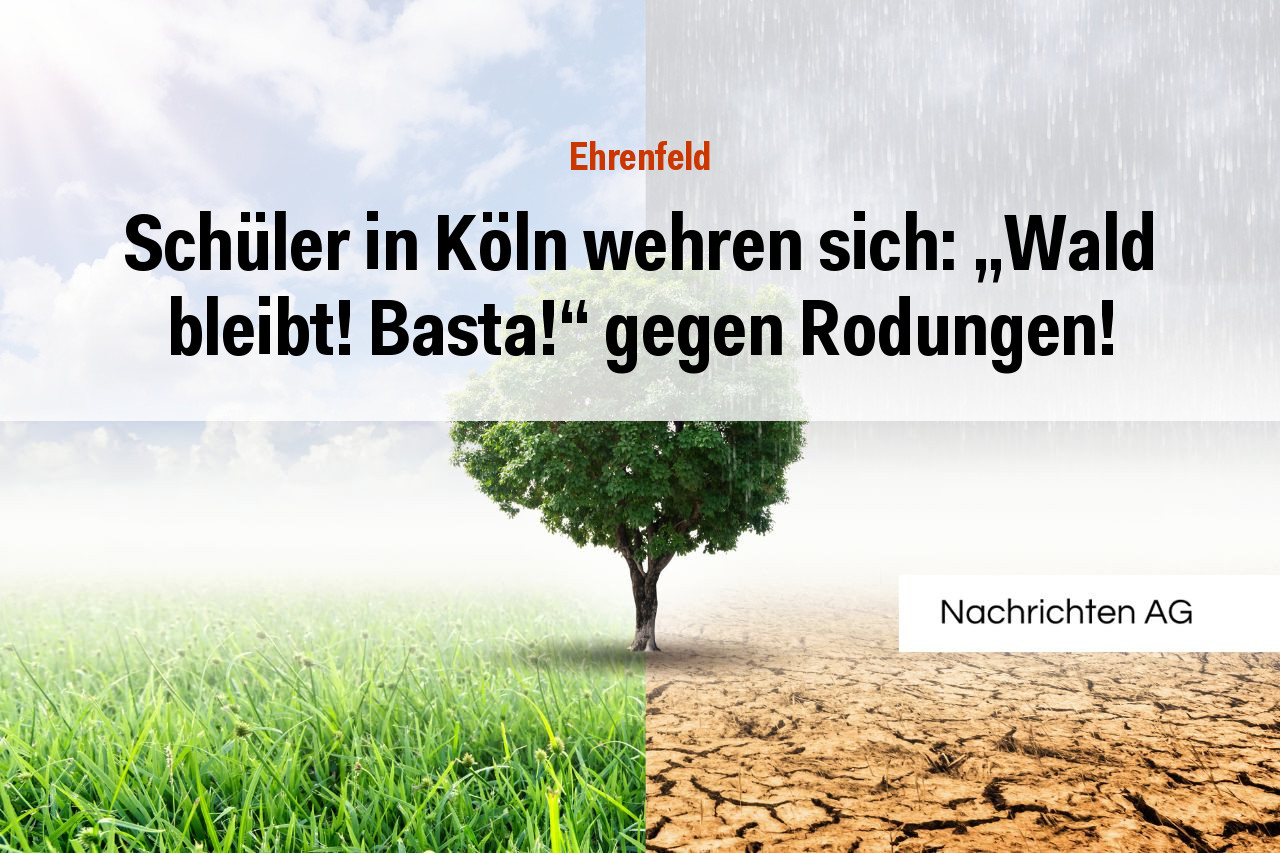 Schüler in Köln wehren sich: „Wald bleibt! Basta!“ gegen Rodungen!