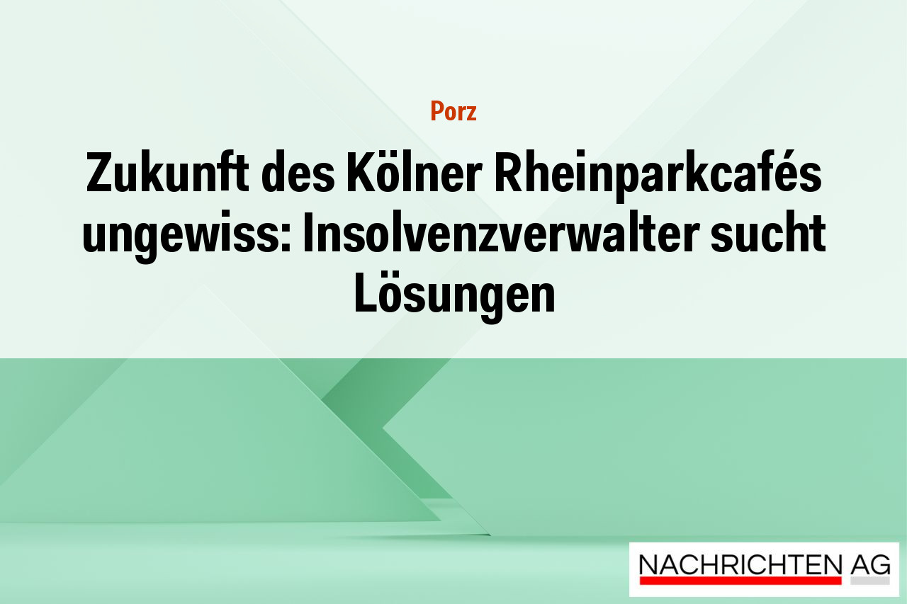 Zukunft des Kölner Rheinparkcafés ungewiss: Insolvenzverwalter sucht Lösungen
