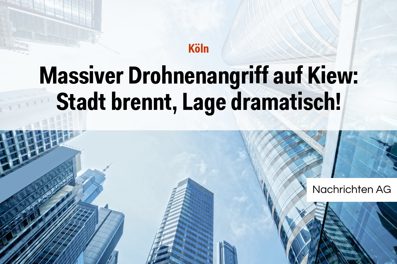 Massiver Drohnenangriff auf Kiew: Stadt brennt, Lage dramatisch!
