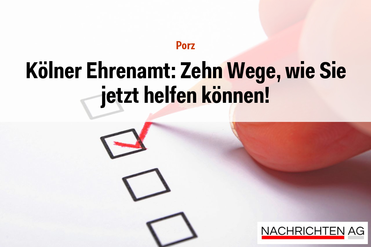 Kölner Ehrenamt: Zehn Wege, wie Sie jetzt helfen können!