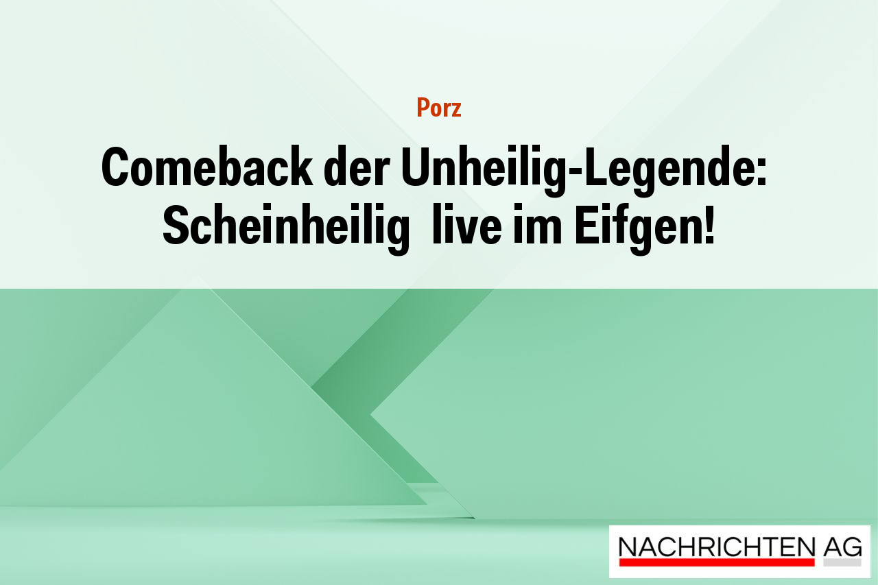 Comeback der Unheilig-Legende:  Scheinheilig  live im Eifgen!