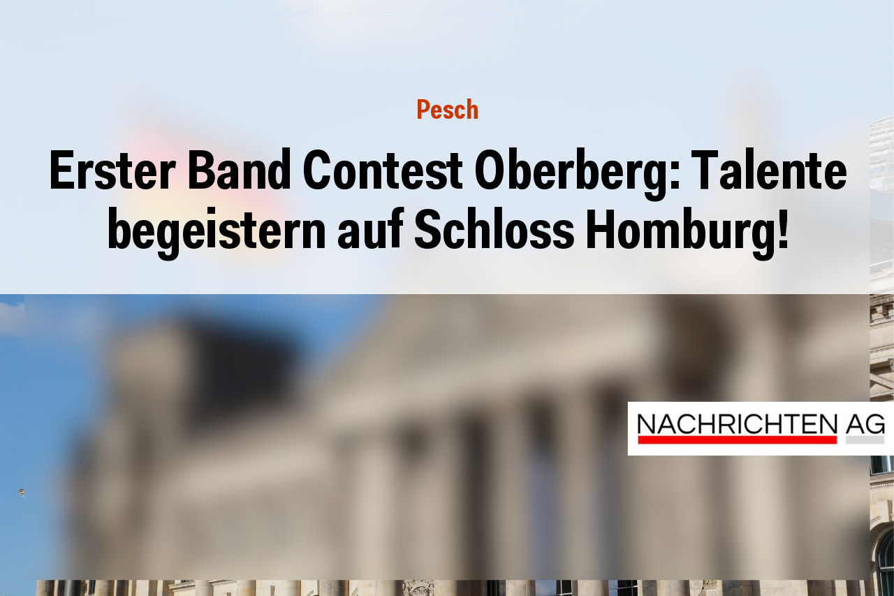 Erster Band Contest Oberberg: Talente begeistern auf Schloss Homburg!