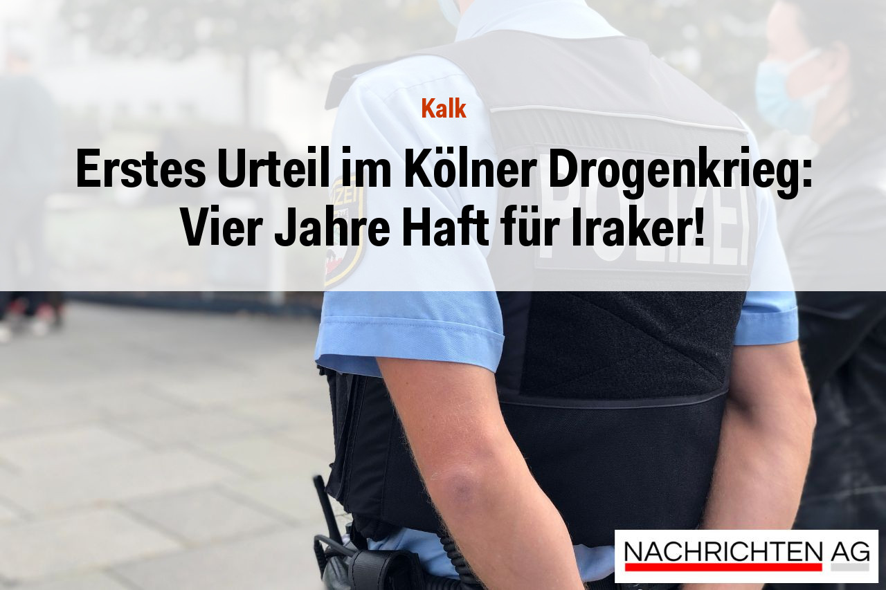 Erstes Urteil im Kölner Drogenkrieg: Vier Jahre Haft für Iraker!