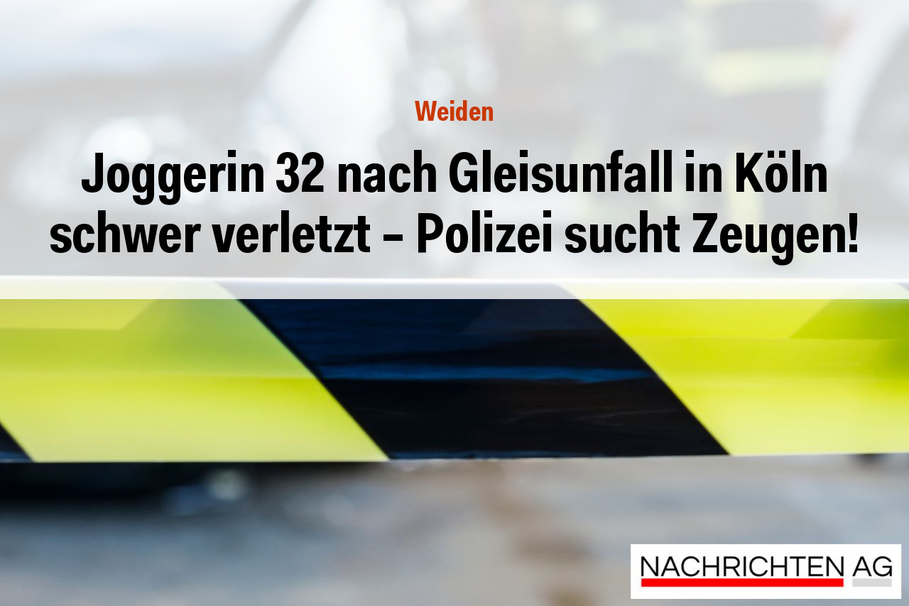 Joggerin 32 nach Gleisunfall in Köln schwer verletzt – Polizei sucht Zeugen!