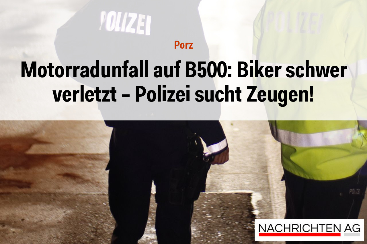 Motorradunfall auf B500: Biker schwer verletzt - Polizei sucht Zeugen!