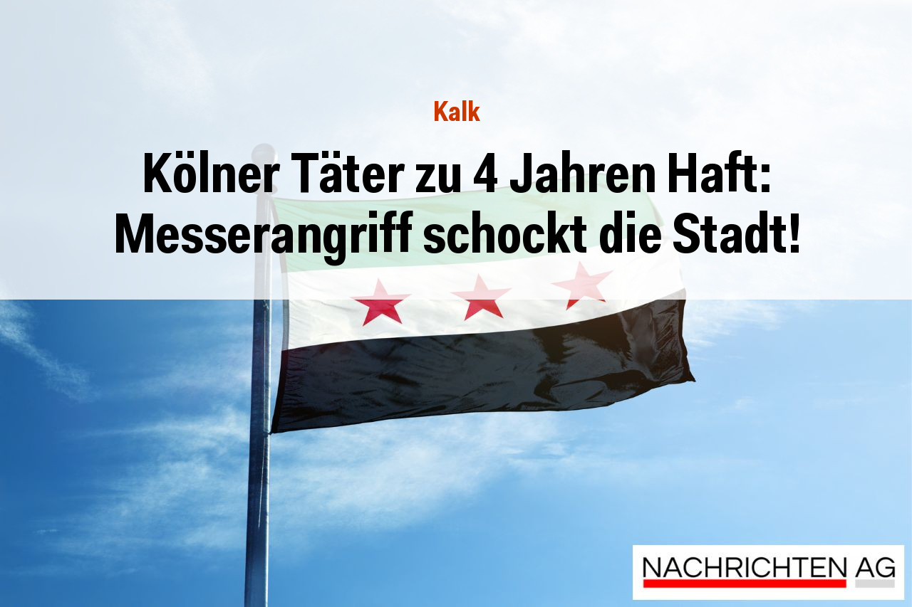 Kölner Täter zu 4 Jahren Haft: Messerangriff schockt die Stadt!