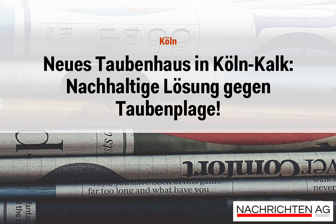Neues Taubenhaus in Köln-Kalk: Nachhaltige Lösung gegen Taubenplage!