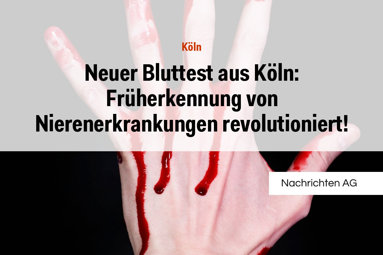 Neuer Bluttest aus Köln: Früherkennung von Nierenerkrankungen revolutioniert!